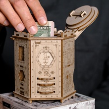EscapeWelt 3D drevená mechanická skladačka hlavolamu Fort Knox Pro