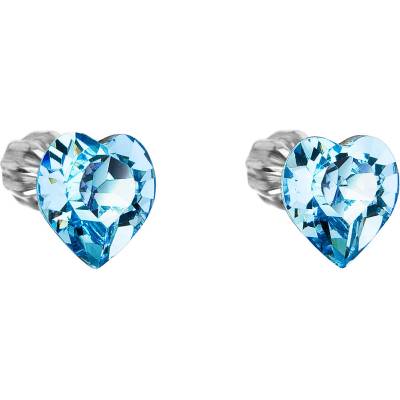 Pavona pecka s krystaly Swarovski modré srdce 31139.3