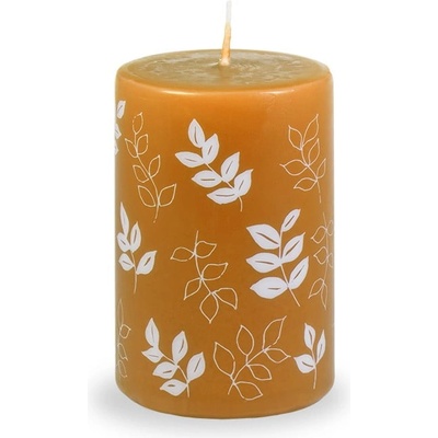 Unipar Оранжева свещ , време на горене 18 ч. Pure Beauty - Unipar (Pure Beauty Caramel Pillar 50x75)