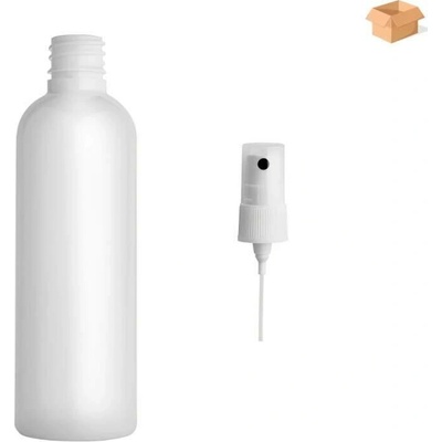 Via Plastová lahvička bílá s bílým kosmetickým rozprašovačem 100 ml