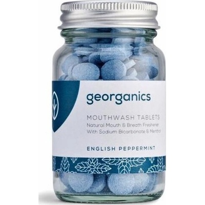 Georganics Natural Peppermint ústní voda tablety 180 tablet
