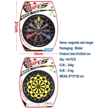 Wiky Terč oboustranný magnetický se 3 šipkami