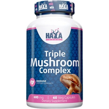 Image 1 of Haya Labs Triple Mushroom Complex 600 mg [60 капсули]