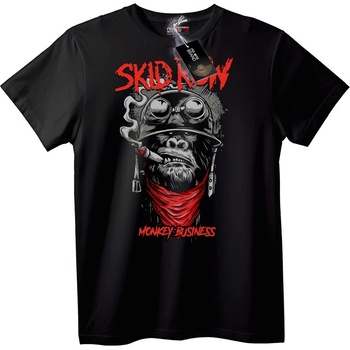 NOONEBRAND Тениска Skid Row Monkey Business - M, White
