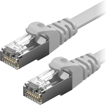 AlzaPower APW-CBP6FF0050Y Patch CAT6, FTP,, Flat, 5m, šedý