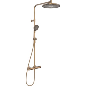 Hansa Aurelia - Душ система с термостат, диаметър 30 cm, 3 струи, четкан бронз 4719910381 (4719910381)