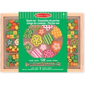 Melissa & Doug - Дървен комплект за създаване на бижута - Цветя - bebetabg
