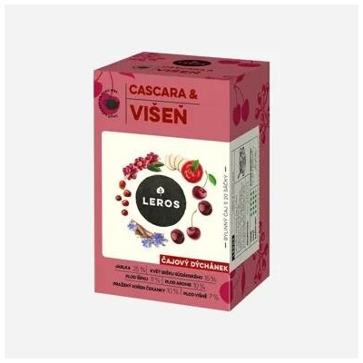 Leros Čajový dýchánek višeň a cascara 6 x 20 sáčků