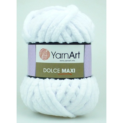 Yarn Art příze Dolce Maxi 741 bílá