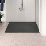Ideal Standard i. life Ultra Flat S правоъгълно душ корито, наситено черно, 160x100 см (T5232FV)