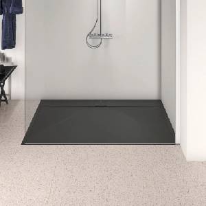 Ideal Standard i. life Ultra Flat S правоъгълно душ корито, наситено черно, 160x100 см (T5232FV)
