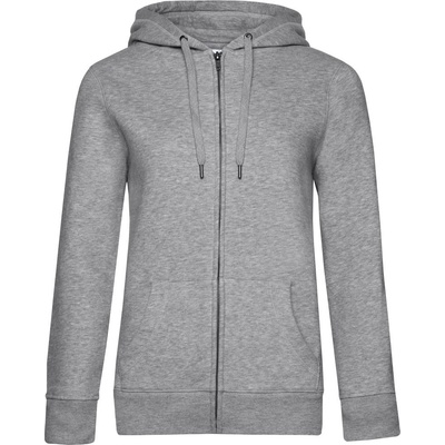 B&C Collection B&c queen zipped hood / Дамски суичър с цип - светлосив меланж xxl (01w03q61005)