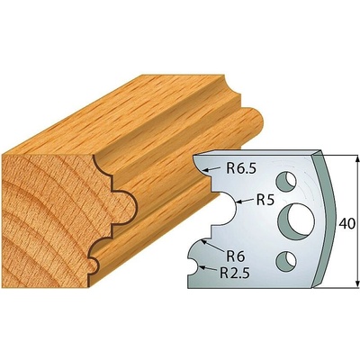 IGM Professional IGM Profil 036 - pár nožov 40x4mm SP F026-036