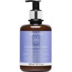 APIVITA Почистваща кремообразна пяна с лавандула и маслина , Apivita Cleansing Creamy Foam Face & Eyes with Propolis & Olive & Lavender 300ml