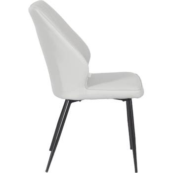 Carmen Трапезен стол laredo y еко кожа - светлосив 29 (3532141)