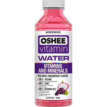 Oshee Vitamin H2O Vitamin a mineral Hroznové víno 555 ml