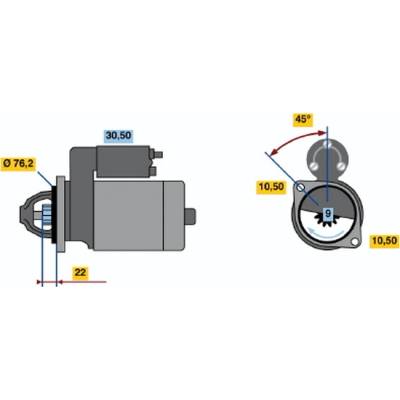 BOSCH STARTER 0 986 016 860