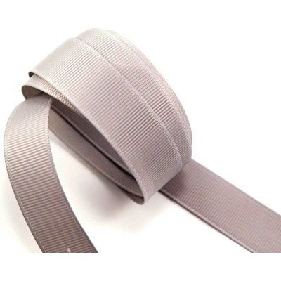 Rypsová stuha - svetlo šedá - šírka 2 cm