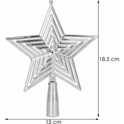 Springos CA0788 VIANOČNÁ OZDOBE HVIEZDA 14,5 CM