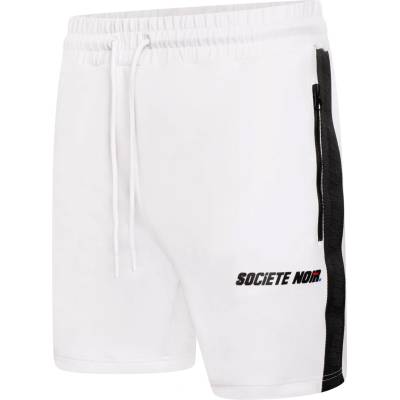 Societe Noir Поларени къси панталони Societe Noir Men's Nyon Fleece Jogger Shorts - White