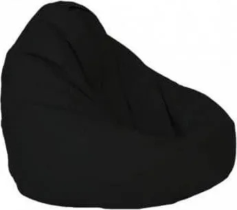 Pufrelax Пуф круша 320л. , Nirvana Grande - Panama Black, Водоустойчив, Перящ се калъф, Пълнеж от Полистиролни перли