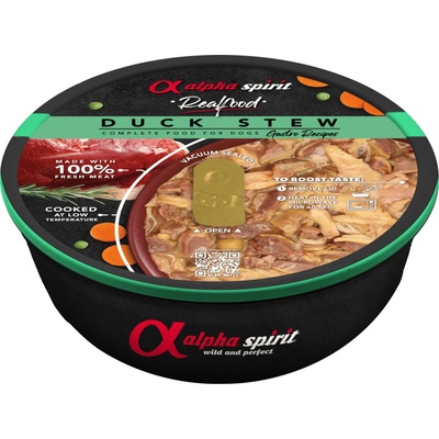 Alpha Spirit Dog Realfood Kačací guláš 280 g