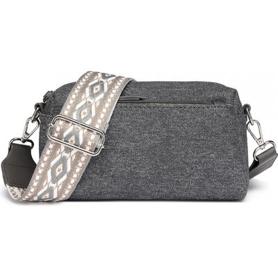 Miss Lulu Ethnic crossbody taška šedá