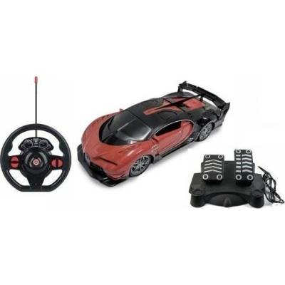Mamido GT Sportovni auto volant pedaly 1:16 cervene
