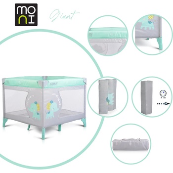 Image 1 of Moni Детска кошара за игра Giant мента (3800146248321)