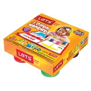 LET'S Пластилин 5 цвята + инструменти Let's L-8511
