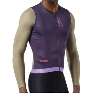 Castelli Мъжка фланелка с дълъг ръкав за колоездене Castelli Corretto L/S Jersey Cycling jersey - Night Shade / Elmwood / Rosa Giro - размер XXL (056-3887-0415)