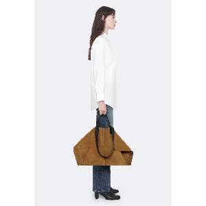 AllSaints шопинг чанта дамска от велур LUTECE (W172XF)