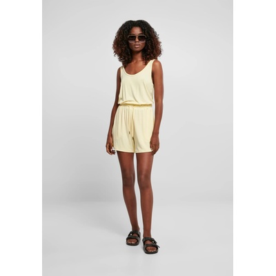 Urban Classics Дамски спортен гащеризон в светложълт цвят Ladies JumpsuitUB-TB4358-03660 - Светложълт, размер XL