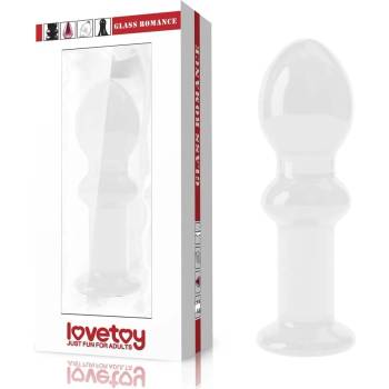 Image 1 of Стъклен анален разширител, 11, 5см. - Glass Romance Clear (LVTOY00588)