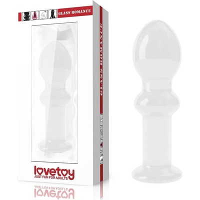 Стъклен анален разширител, 11, 5см. - Glass Romance Clear (LVTOY00588)