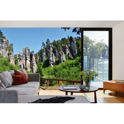 DIMEX ART Самозалепваща се флизелинова фототапета високи скални кули 375 x 250 см