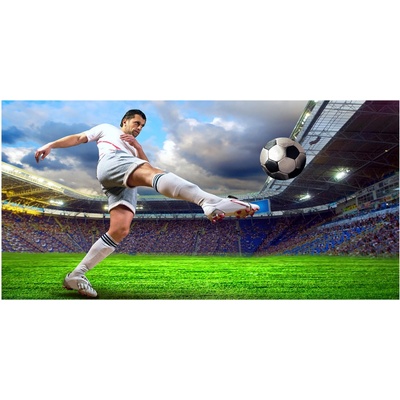 Moderný foto obraz na stenu Futbalista na štadióne 100x50 cm