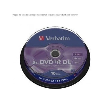 Verbatim DVD+R 8,5GB 8x, 10ks