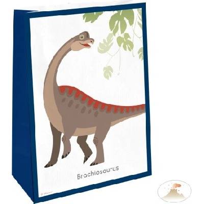 Amscan Amscan Dárkový pytel s nálepkami - Šťastný dinosaurus