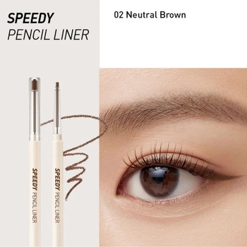 Peripera - Speedy Pencil Liner - #02 Neutral Brown