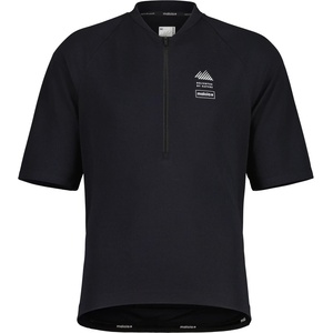 Maloja Фланелка с къс ръкав за колоездене Maloja SpiazzoM. Cycling jersey - Deep Black (056-4234-0112)