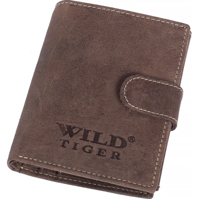 Wild Tiger pánská kožená tmavě hnědAM 28 072