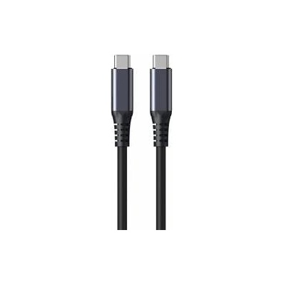 eStuff INFINITE (GRS) USB-C Cable 1m, USB4 Gen2x2, 100W, 20Gbps, 8K/60Hz Black. Recycled Plastic. Super Soft