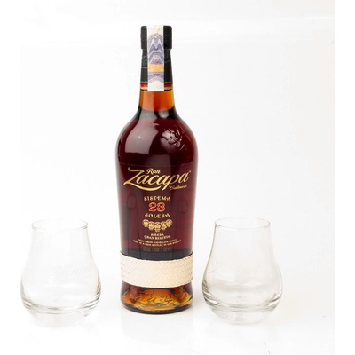 Ron Zacapa 23y 40% 0,7 l (dárkové balení 2 sklenice)