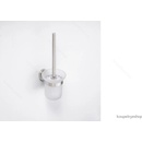 Bemeta Neo stainless WC štětka miska sklo černý kartáč 104113019 broušená nerez