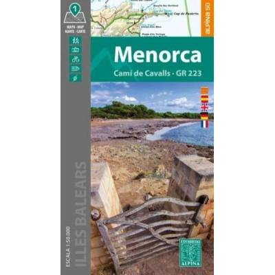 mapa Menorca, GR223 - Cami de Cavalls 1:50 t.