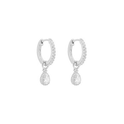 Diamonfire Stříbrné náušnice E6197