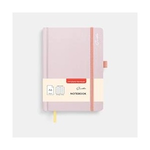 Sentio Бележник с ластик А6 96 листа Piggy Pink