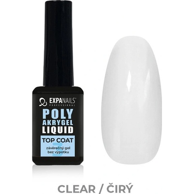 Expa nails Uv Led gel Top Coat Poly Akrygel bezvýpotkový lesk 11 ml