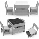 Milly Mally dětská sada stolečku a židliček Sven grey